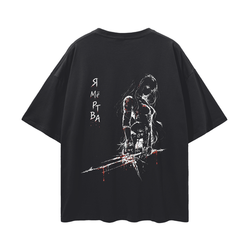 Blame! Oversize her bleeding tshirt